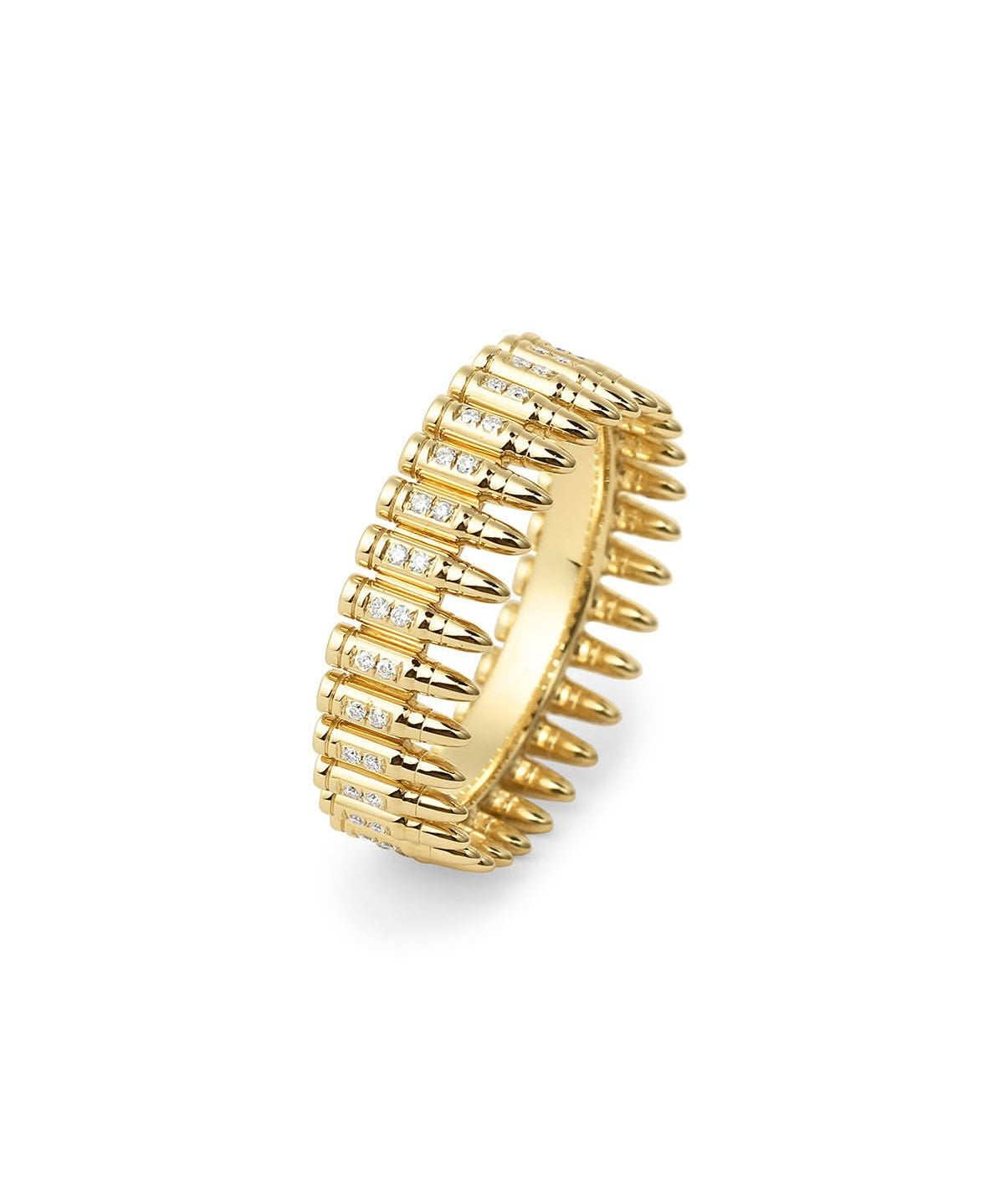 5.56 NATO Diamond Bullet Ring - PBD Rings