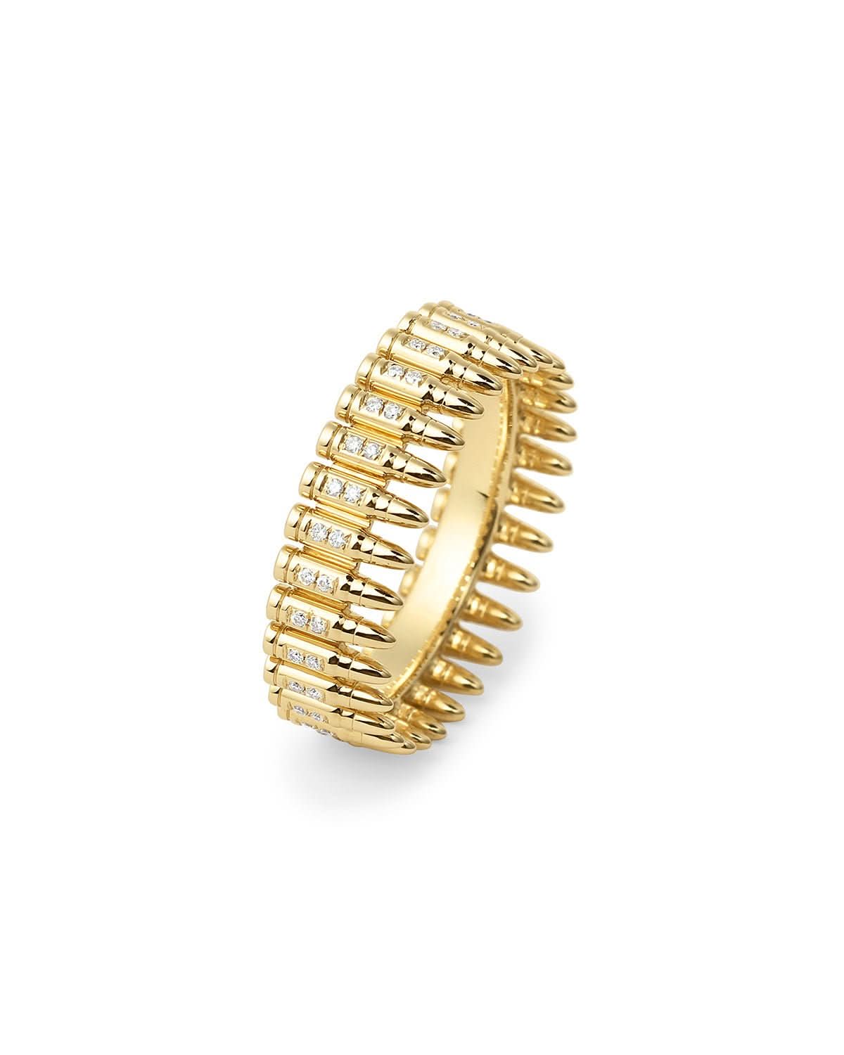 5.56 NATO Diamond Bullet Ring - PBD Rings