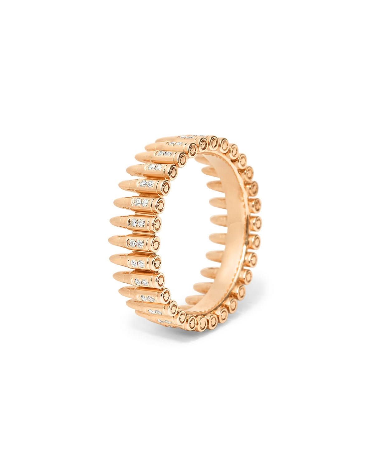 5.56 NATO Diamond Bullet Ring - PBD Rings