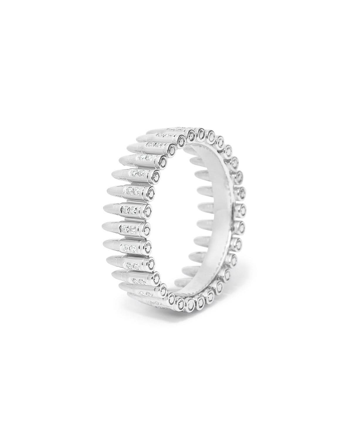 5.56 NATO Diamond Bullet Ring - PBD Rings