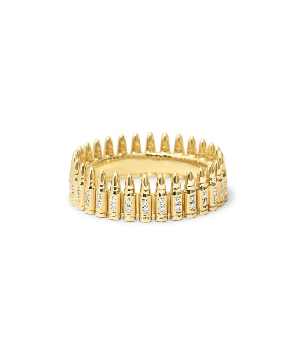 5.56 NATO Diamond Bullet Ring - PBD Rings