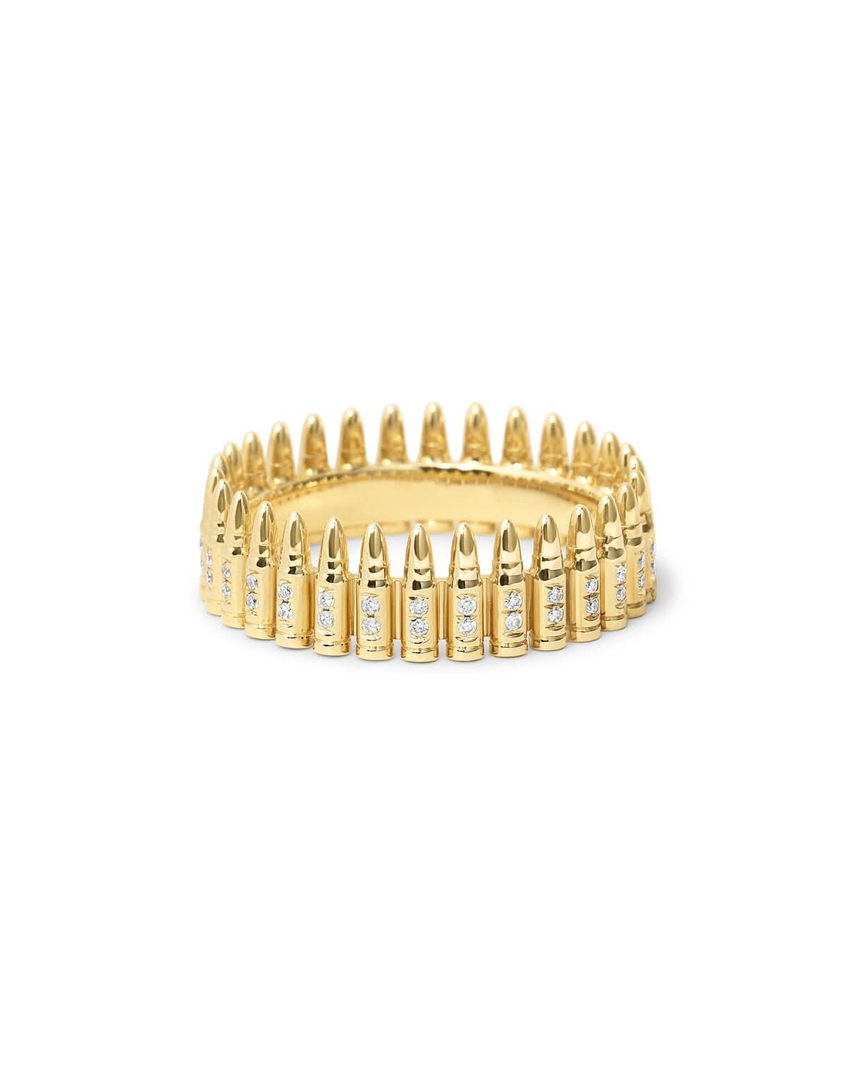 5.56 NATO Diamond Bullet Ring - PBD Rings