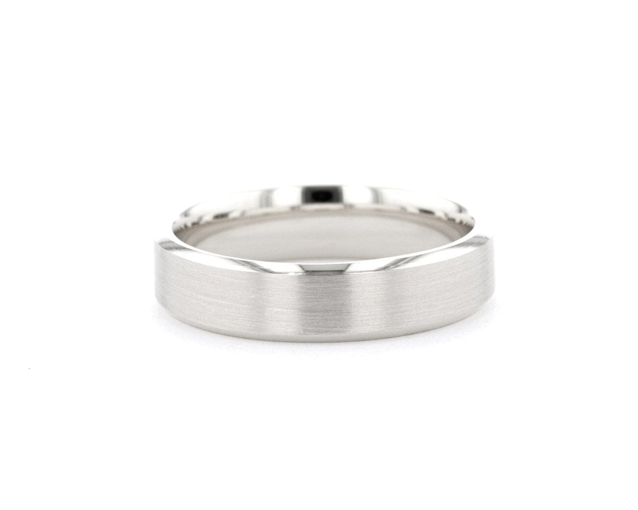 5.5mm Euro Comfort Fit Mini Bevel Rings Princess Bride Diamonds 
