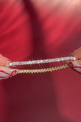 5.60ct Tennis Bracelet Yellow Gold