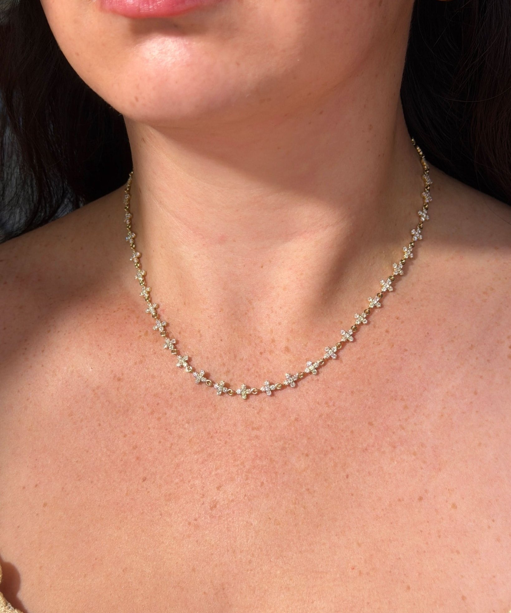 5.8mm Diamond Clover Necklace - PBD Necklaces