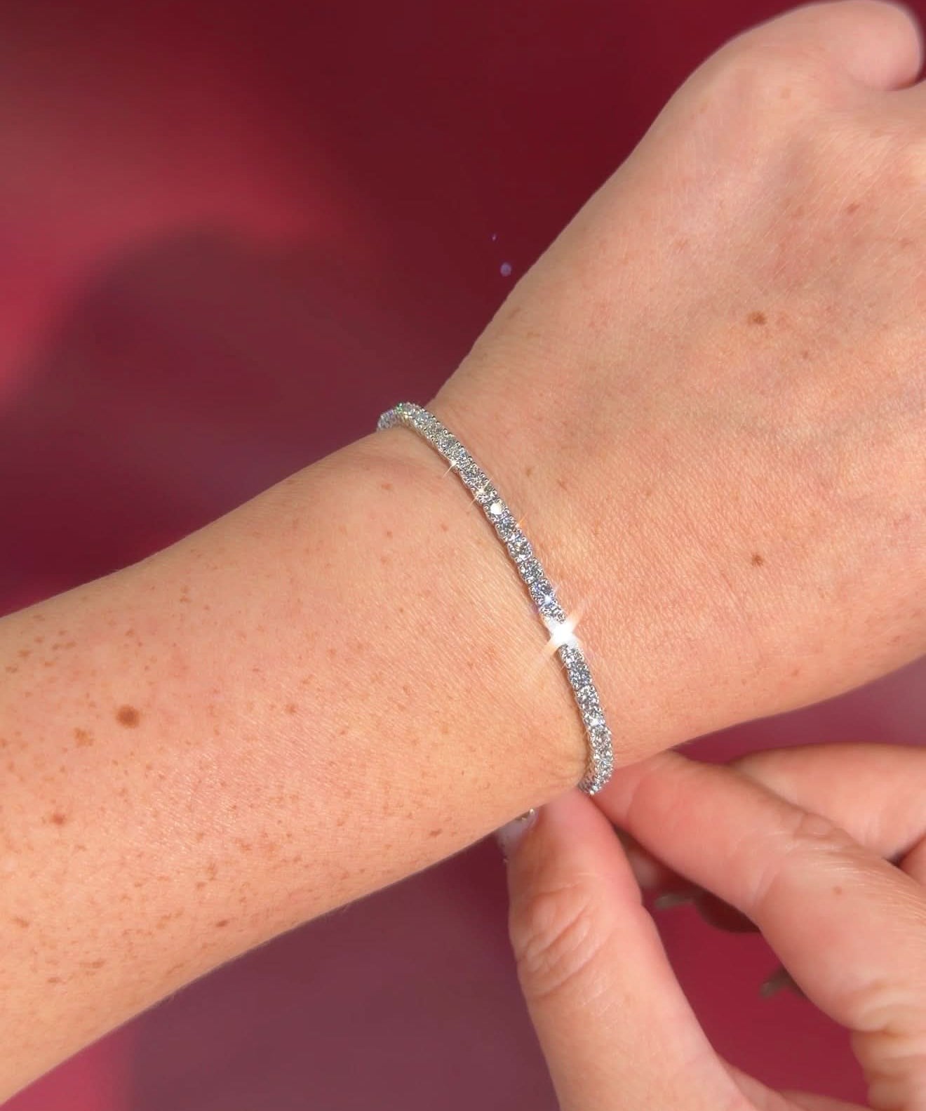 5ct Tennis Bracelet White Gold - PBD Bracelets