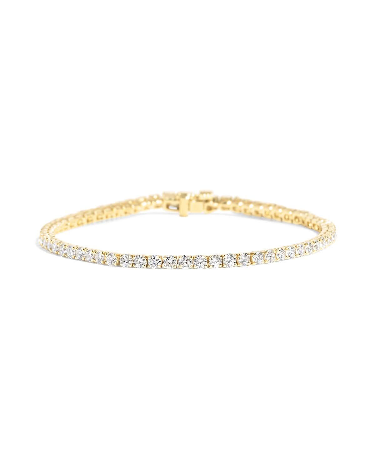 5ct Tennis Bracelet Yellow Gold - PBD Bracelets