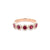 5mm Alexis 5-Stone Halo Ruby Ring Rings Princess Bride Diamonds 