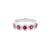 5mm Alexis 5-Stone Halo Ruby Ring Rings Princess Bride Diamonds 