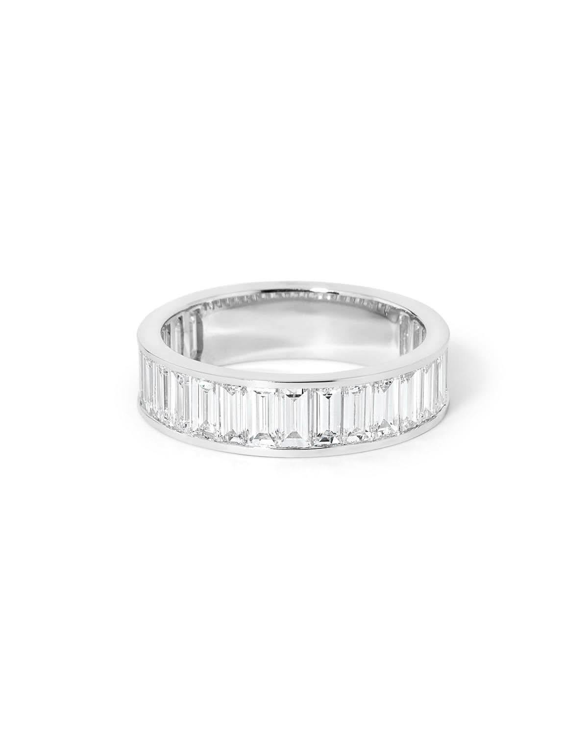 5mm Baguette Lab Diamond Channel Band - PBD Rings
