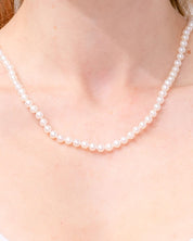 5mm White Pearl Necklace Necklaces Princess Bride Diamonds 