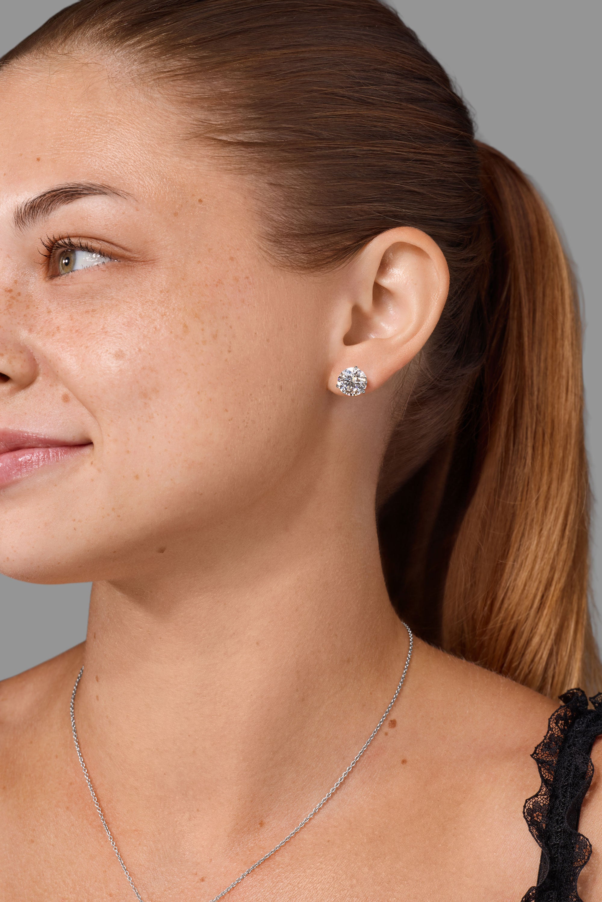 6.02ct E-VS1 Core Round Lab Diamond Martini Studs