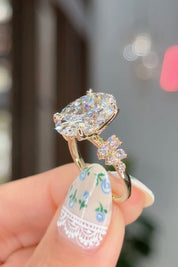 6.08ct D - VS1 Oval Lab Diamond Supernova - PBD Engagement Rings