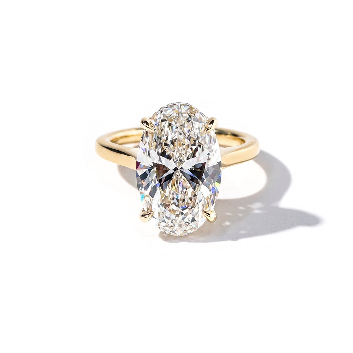 6.09ct E - VVS2 Oval Lab Diamond Michelle - PBD Engagement Rings