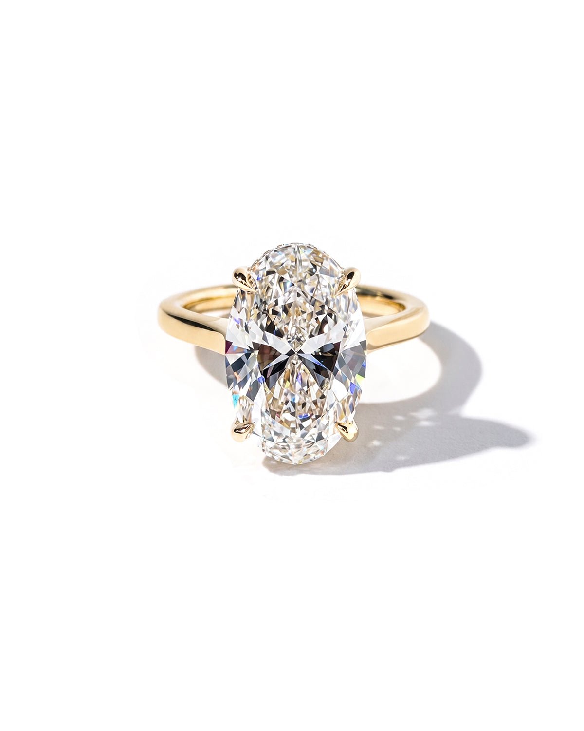 6.09ct E - VVS2 Oval Lab Diamond Michelle - PBD Engagement Rings