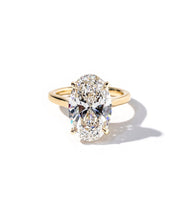 6.09ct E - VVS2 Oval Lab Diamond Michelle - PBD Engagement Rings