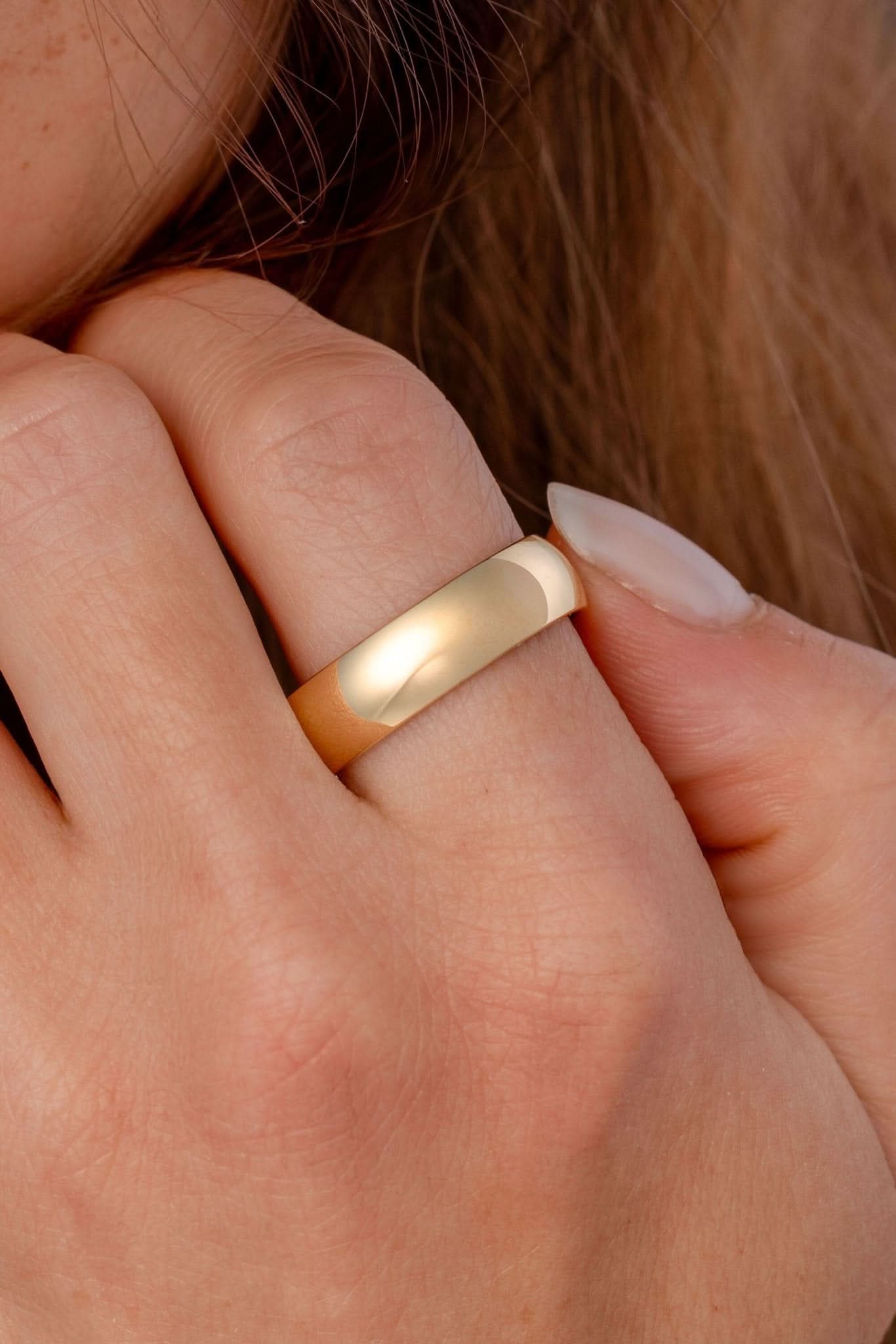 6.0mm Domed Lightweight Comfort Fit Band - PBD Rings