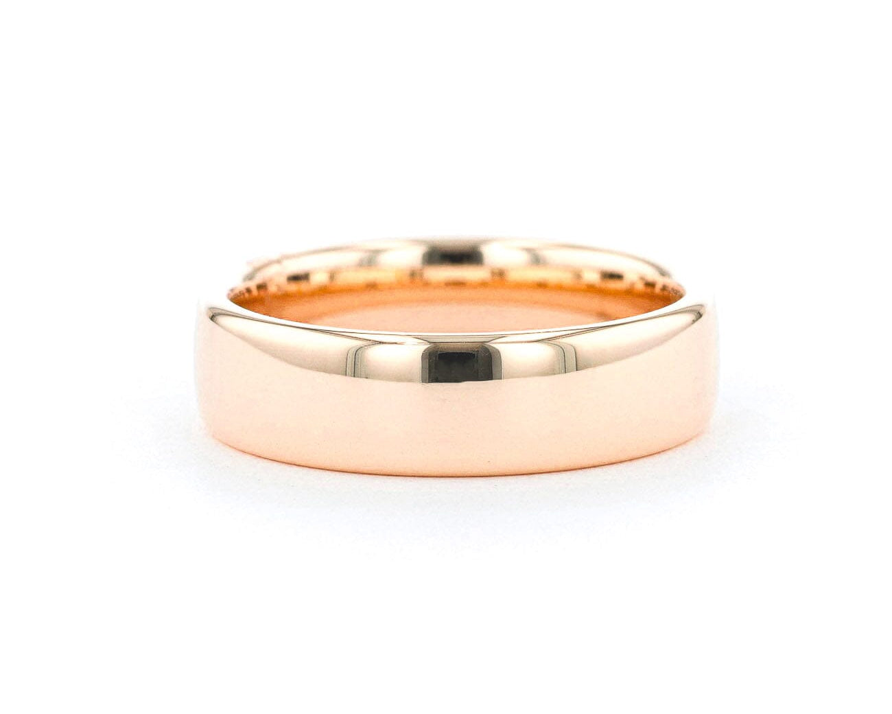 6.5mm Euro Comfort Fit High Polish Band Rings Princess Bride Diamonds 