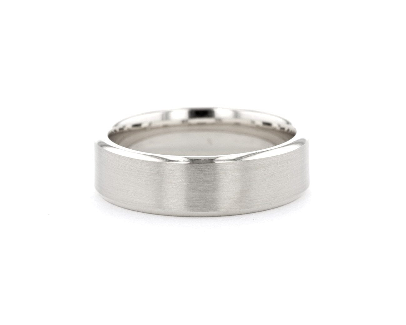 6.5mm Euro Comfort Fit Mini Bevel Rings Princess Bride Diamonds 