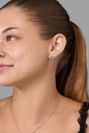 6.02ct E-VS1 Core Round Lab Diamond Martini Studs