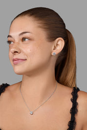 6.02ct E-VS1 Core Round Lab Diamond Martini Studs