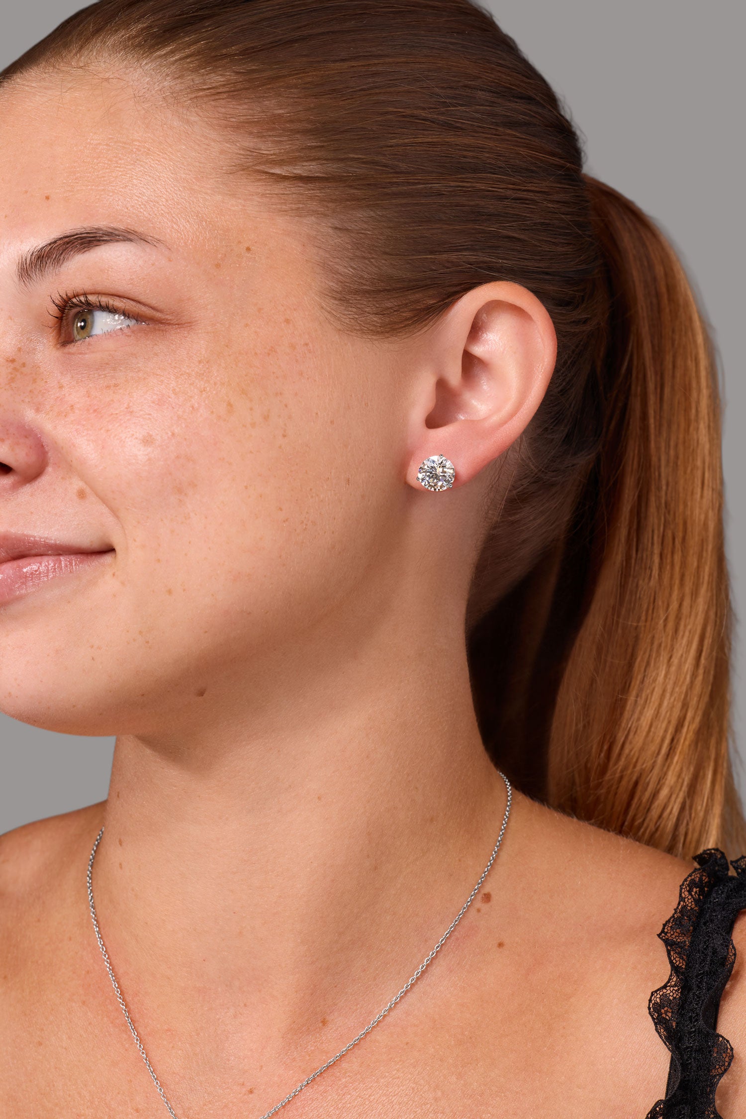 6.02ct E-VS1 Core Round Lab Diamond Martini Studs