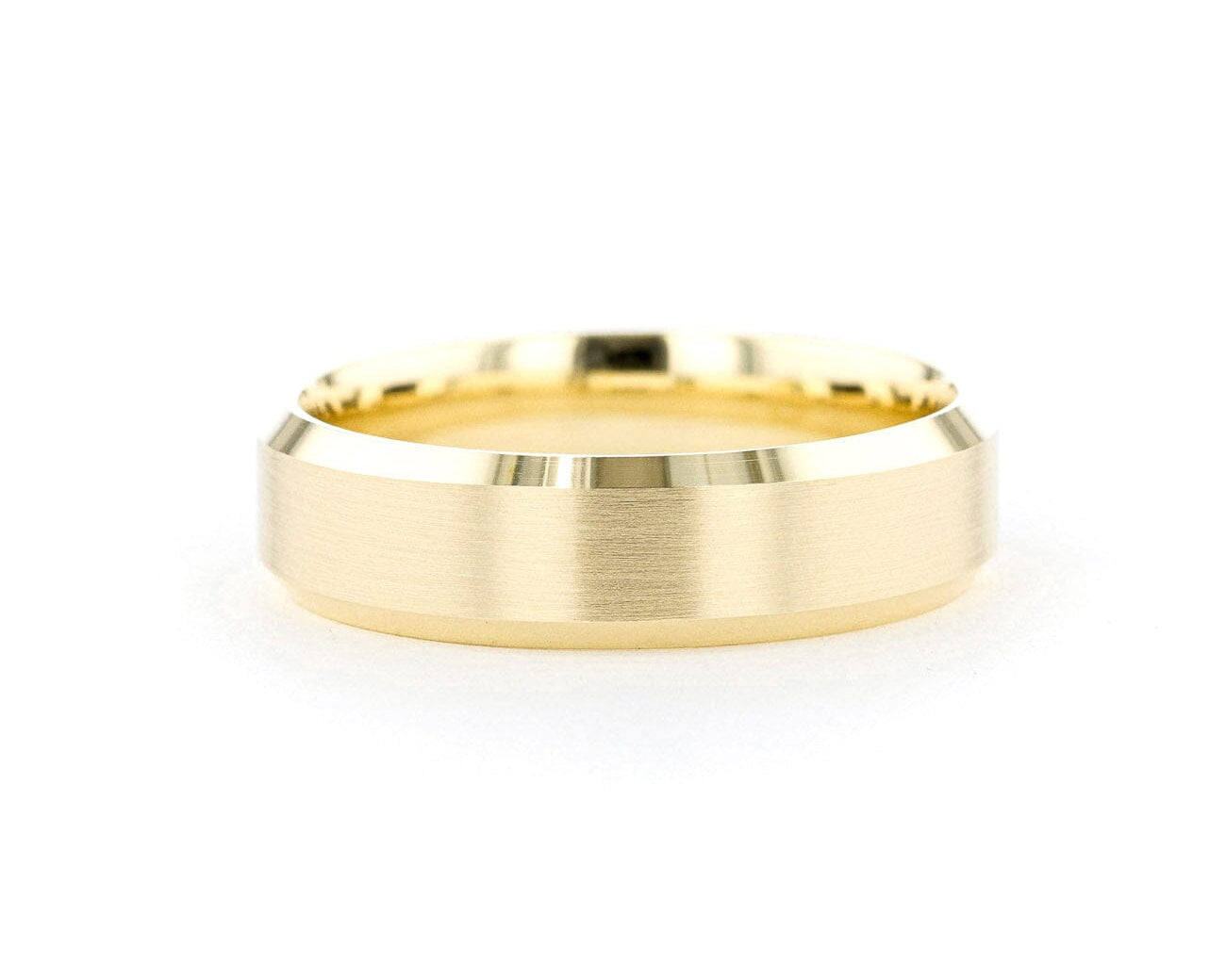 6mm Satin Center Bevel Edge Rings Princess Bride Diamonds 