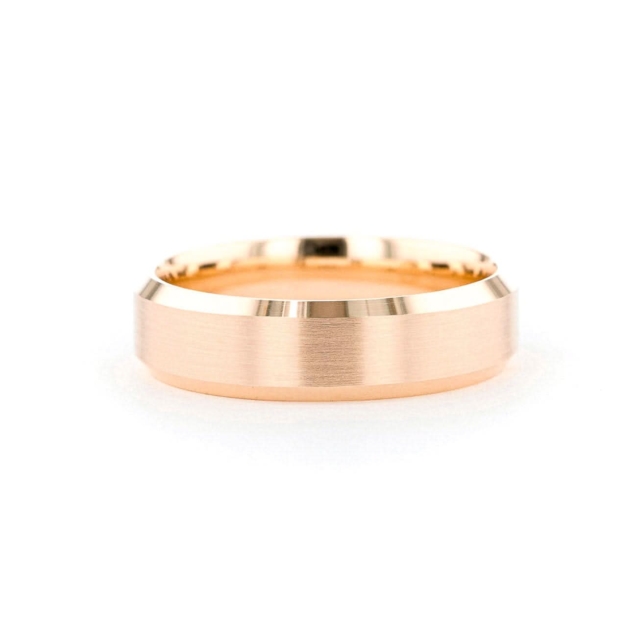 6mm Satin Center Bevel Edge - PBD Rings