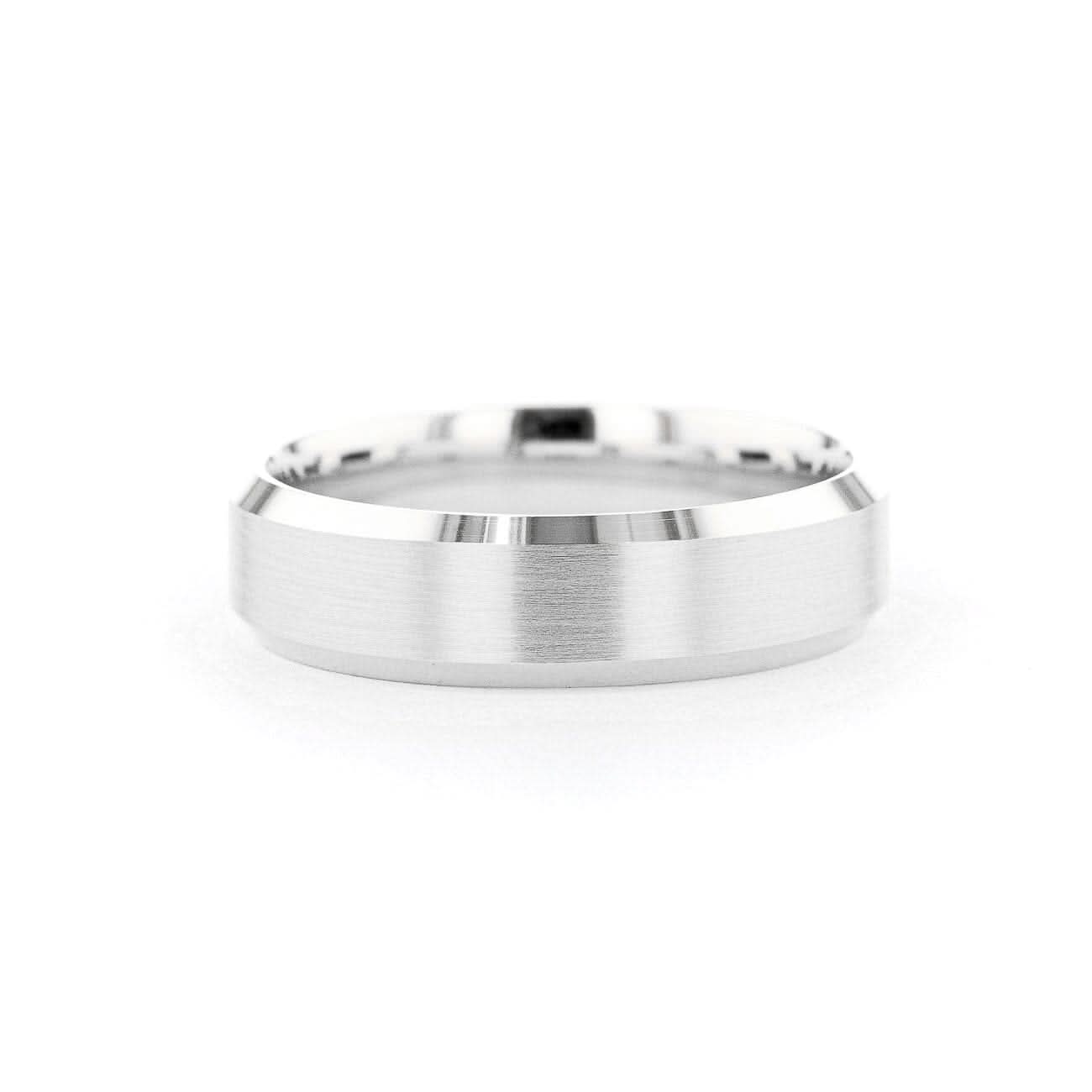 6mm Satin Center Bevel Edge - PBD Rings