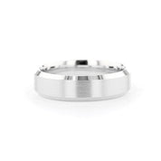 6mm Satin Center Bevel Edge - PBD Rings