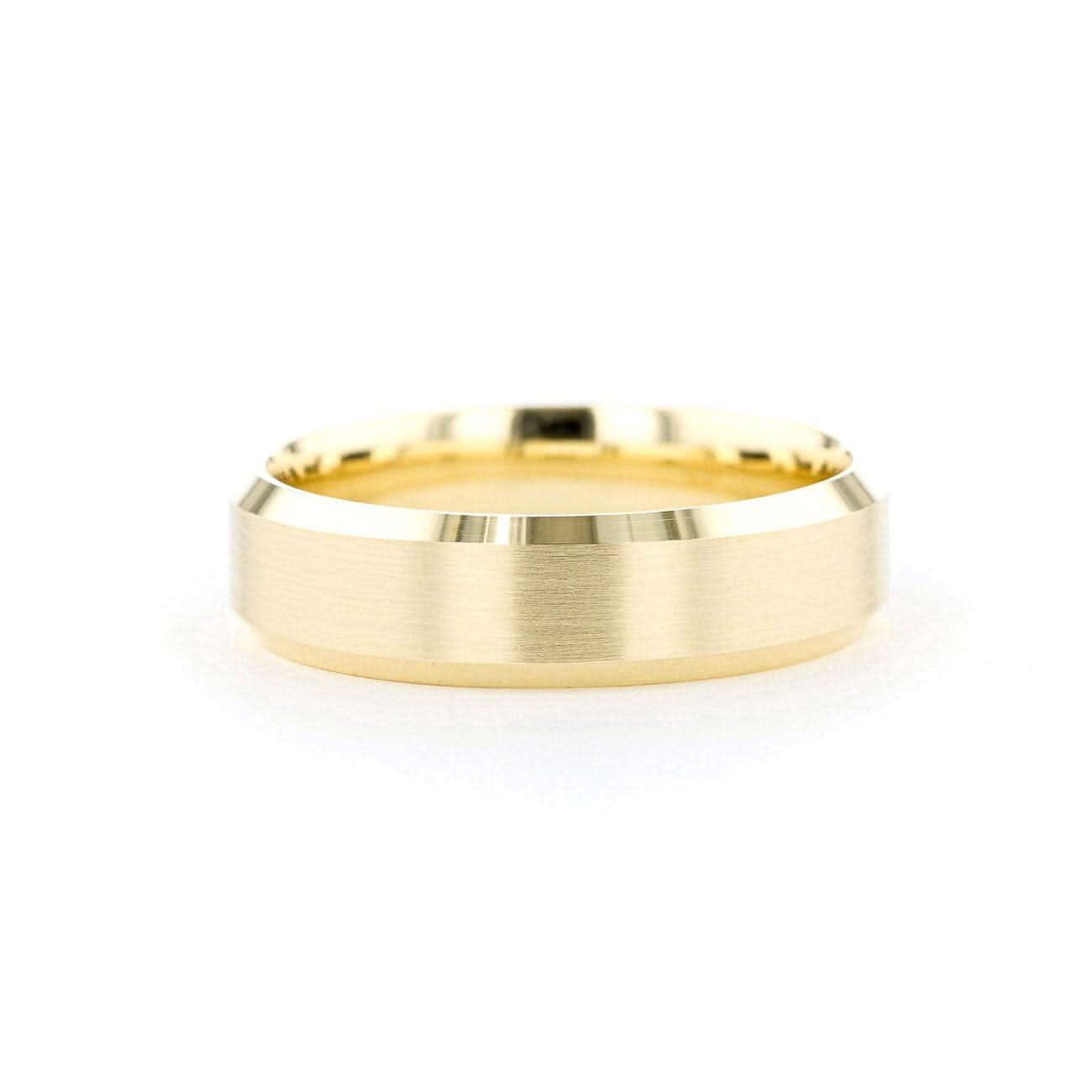 6mm Satin Center Bevel Edge - PBD Rings