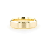6mm Satin Center Bevel Edge - PBD Rings