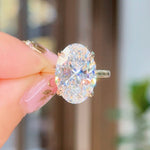 7.01ct D-VS1 Oval Lab Diamond Hana Engagement Rings Princess Bride Diamonds 