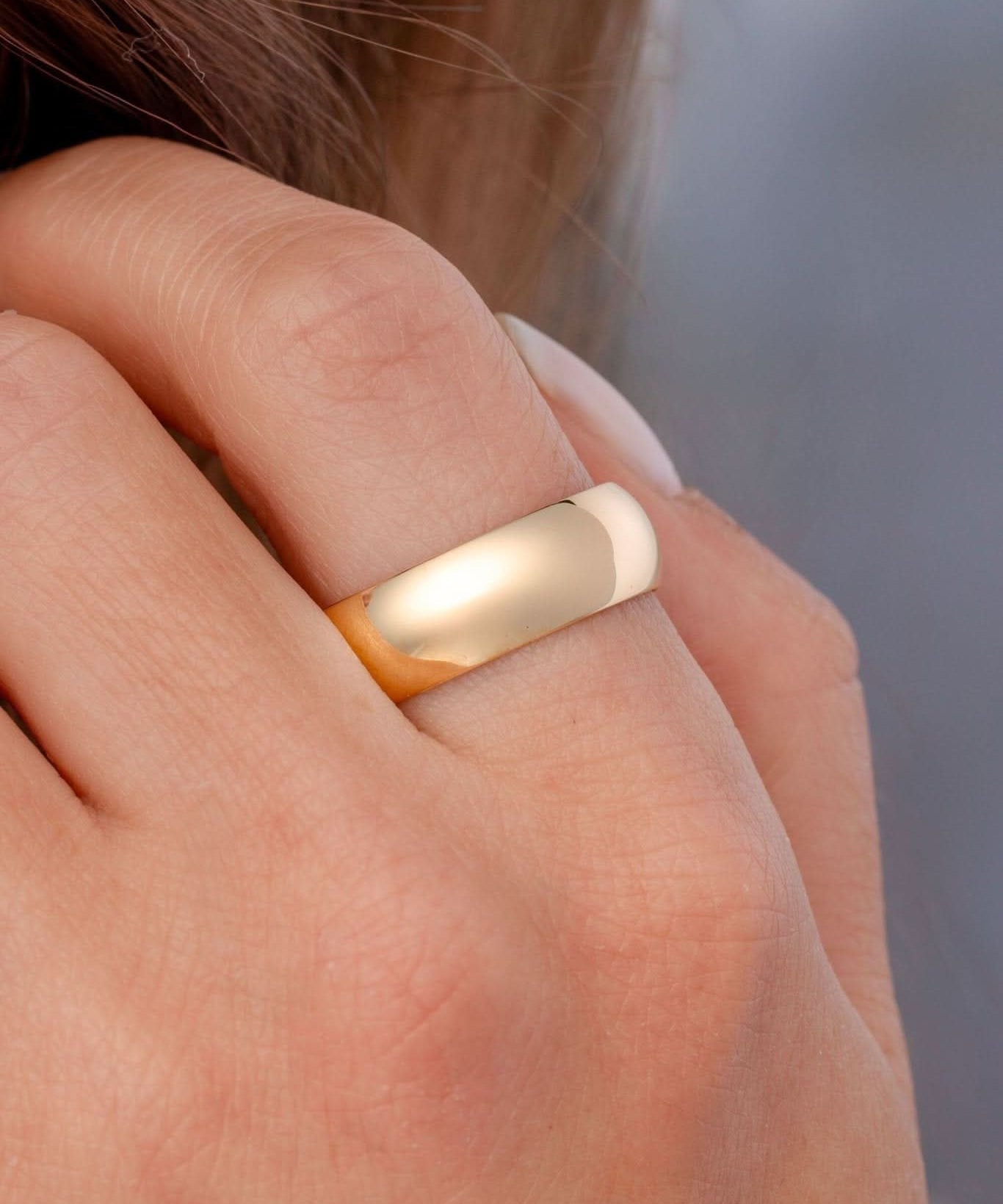 7.0mm Domed Lightweight Comfort Fit Band - PBD Rings