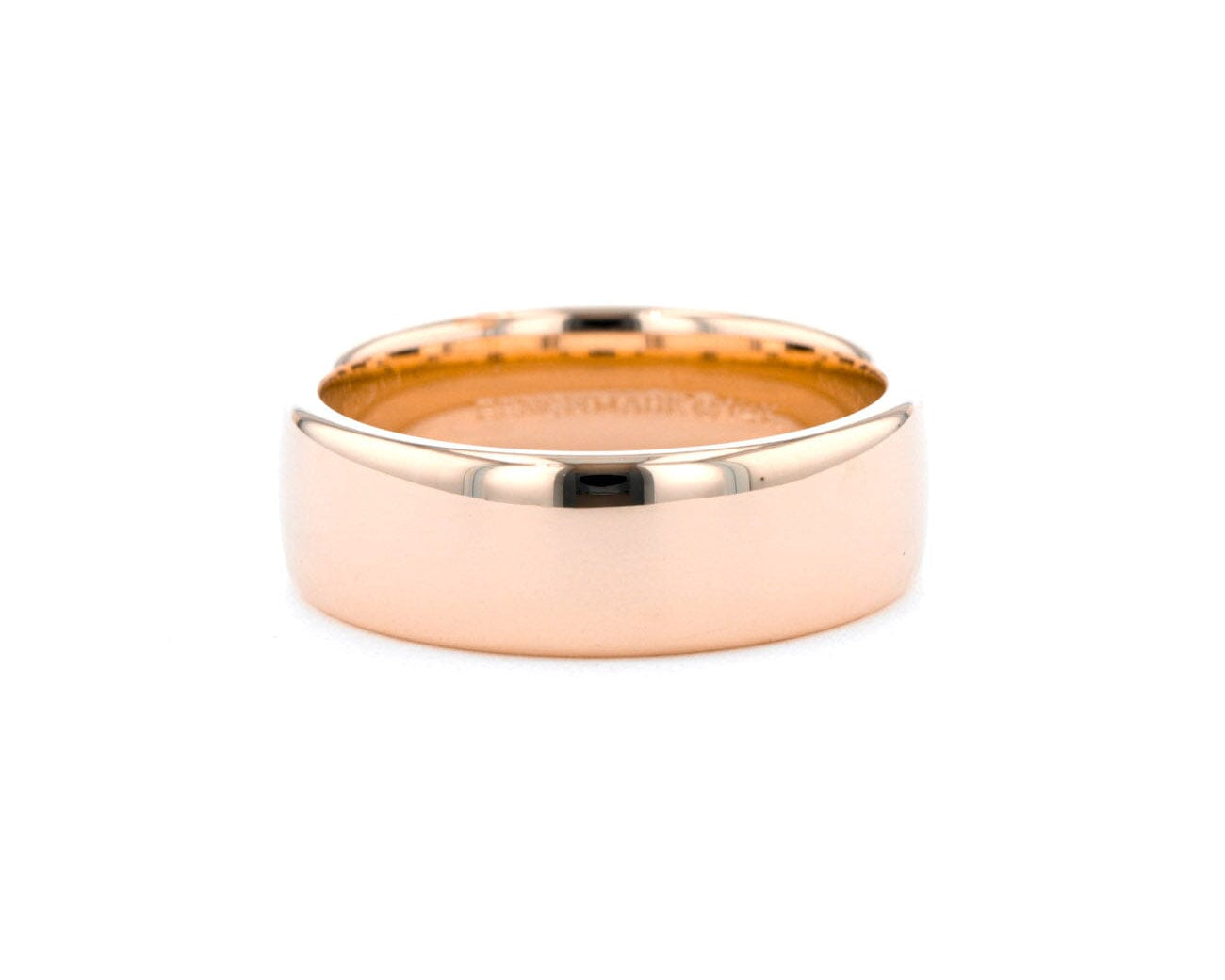 7.5mm Euro Comfort Fit High Polish Band Rings Princess Bride Diamonds 