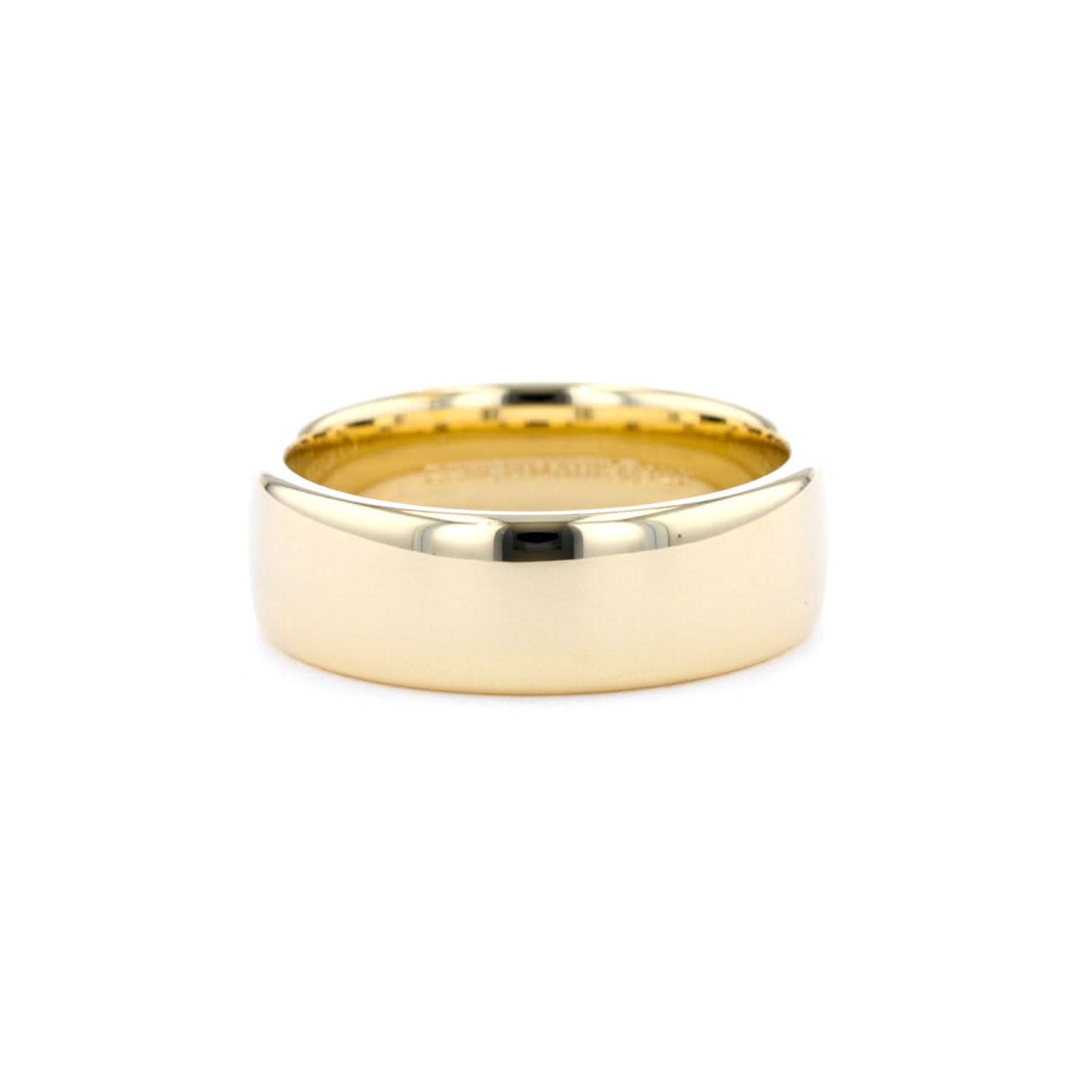 7.5mm Euro Comfort Fit High Polish Band - PBD Rings