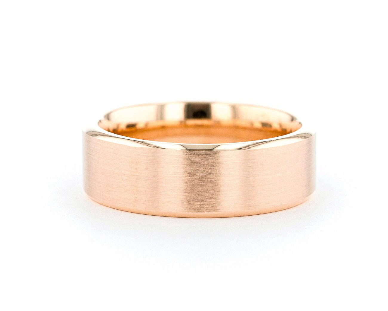 7.5mm Euro Comfort Fit Mini Bevel Rings Princess Bride Diamonds 
