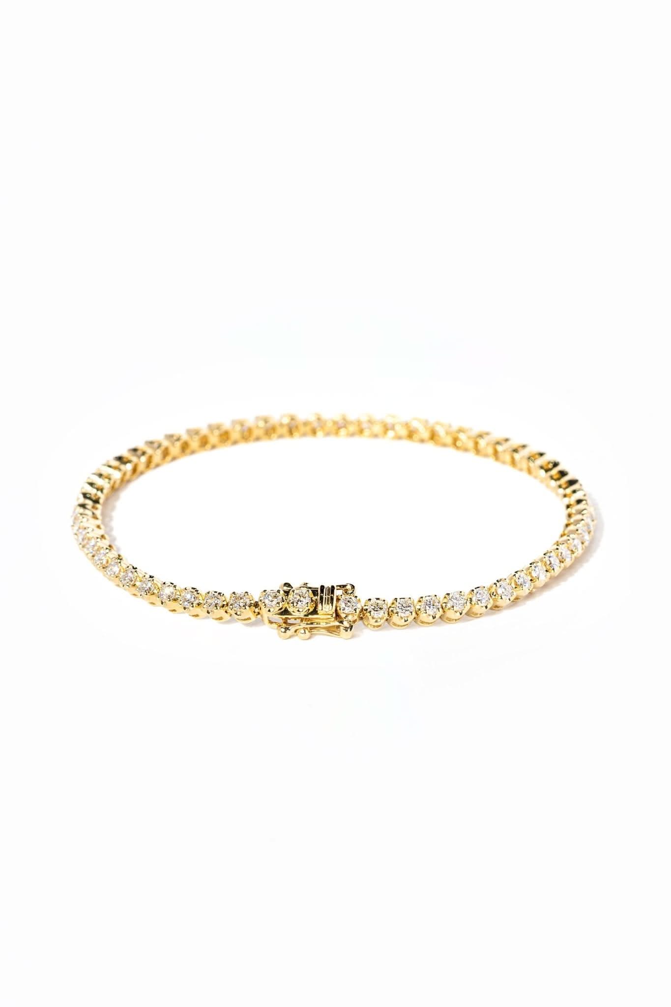 7ct Buttercup Lab Diamond Tennis Bracelet - PBD Bracelets