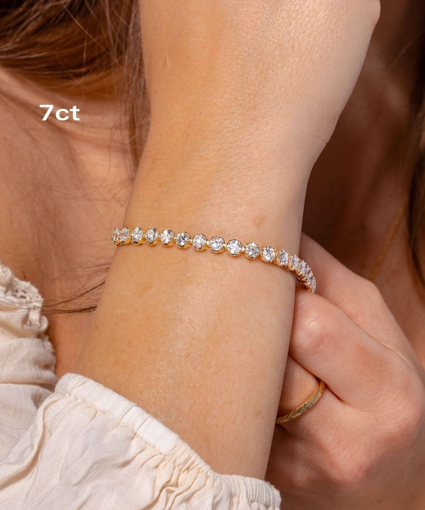 7ct Buttercup Lab Diamond Tennis Bracelet - PBD Bracelets