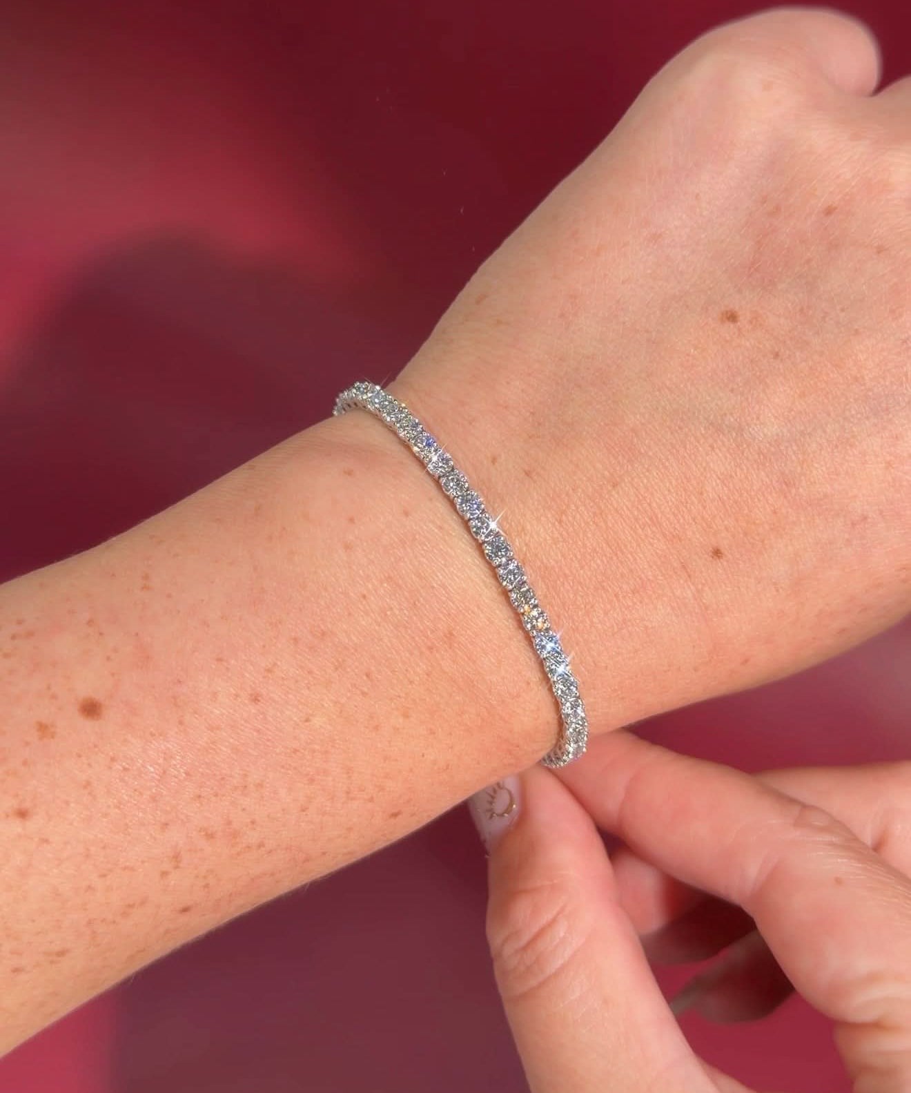 7ct Tennis Bracelet White Gold - PBD Bracelets