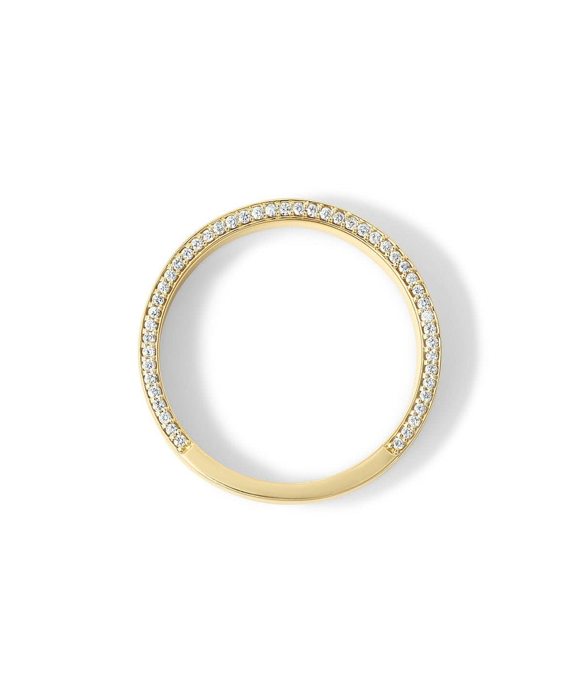 7mm Flat Polish Band with Diamond Edges - PBD Rings