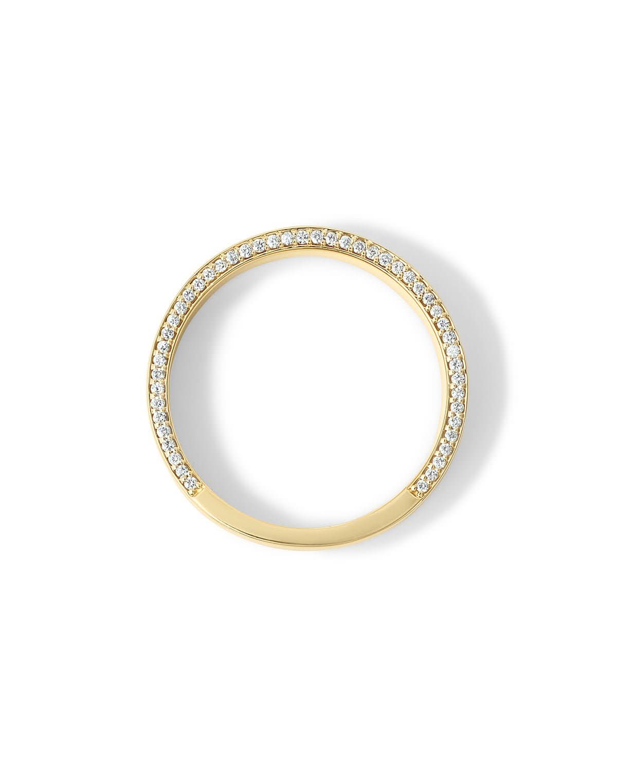 7mm Flat Polish Band with Diamond Edges - PBD Rings