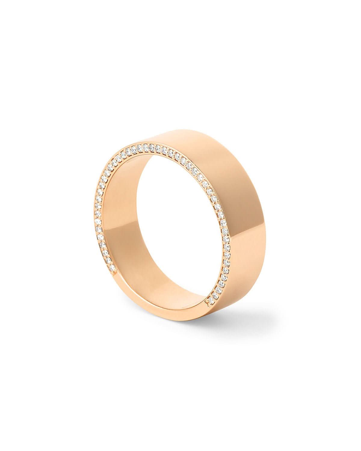 7mm Flat Polish Band with Diamond Edges - PBD Rings