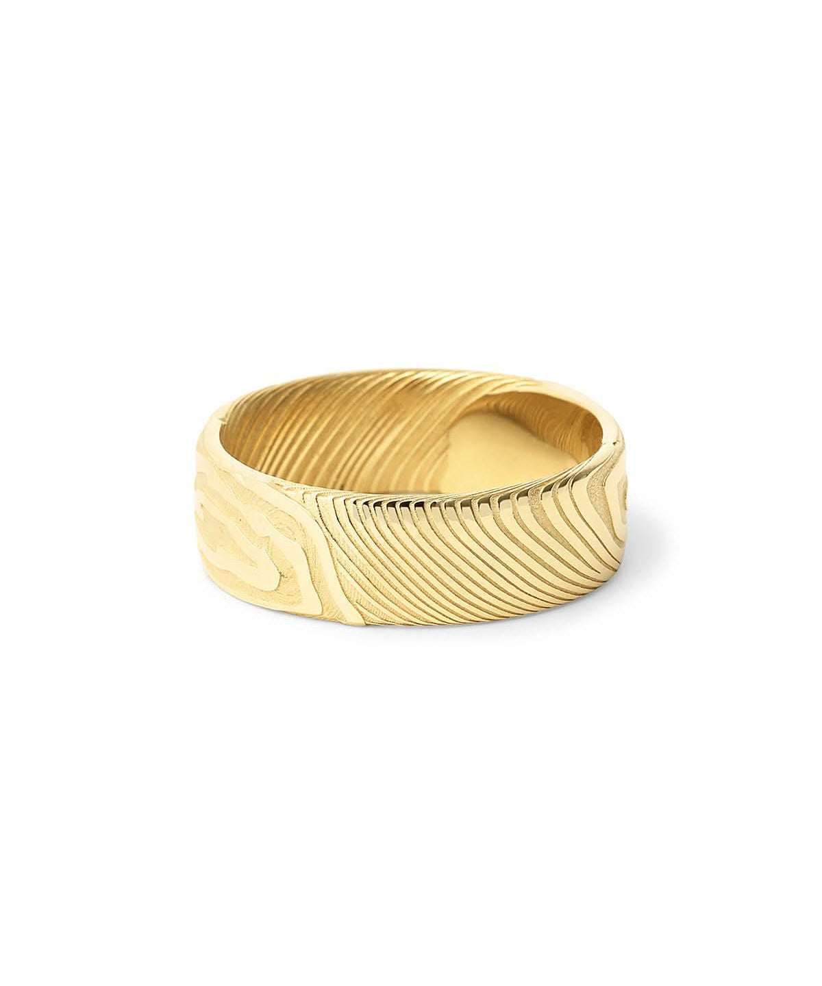 7mm Wood Pattern Men's Band - PBD Rings