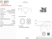 8.12 Carat F - VVS2 Elongated Cushion Lab Grown Diamond - IGI (124530) - PBD Loose Diamond