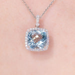 8.65ct Aquamarine Necklace Necklaces Princess Bride Diamonds 