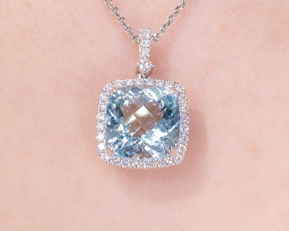 8.65ct Aquamarine Necklace Necklaces Princess Bride Diamonds 