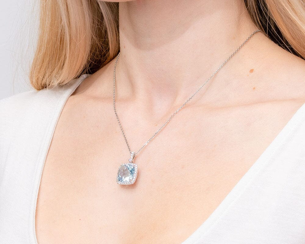 8.65ct Aquamarine Necklace Necklaces Princess Bride Diamonds 
