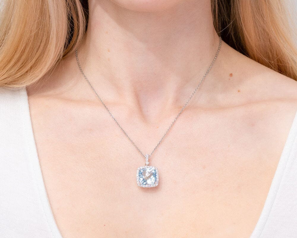 8.65ct Aquamarine Necklace Necklaces Princess Bride Diamonds 