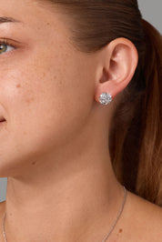 8.04ct F-VS1 Core Round Lab Diamond Martini Studs